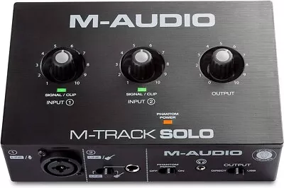 M-Audio M-Track Solo USB Audio Interface For Recording Streaming • £32.50