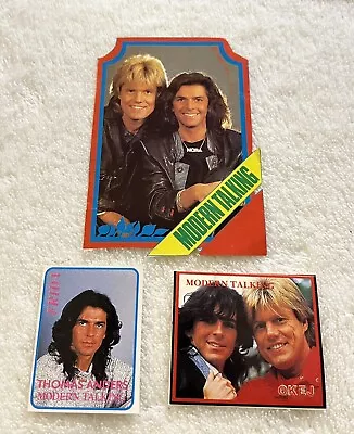 MODERN TALKING 1986 POP STICKER #3 Swedish Music Magazine Okej Poster 1980s • $7