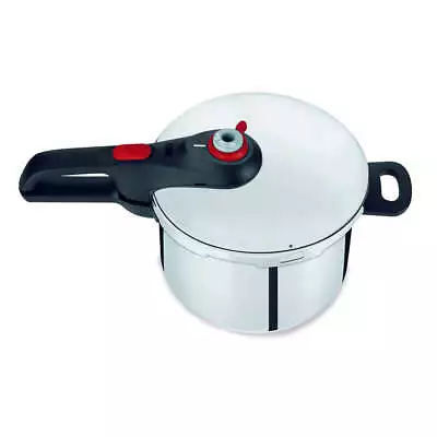 Tefal Fast & Easy Induction Stainless Steel Pressure Cooker Size 6L • $189.99