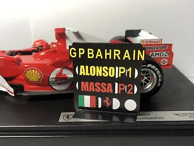 Pitboard 1:18 (Slate F1) / Fernando Alonso (Ferrari) 2010 / Bahrain GP • $5.41