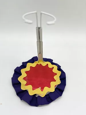 Decorated Metal Stand For Madame Alexander 8  - 10   Dolls Blue Yellow Red • $12