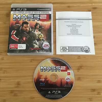 Mass Effect 2 | PlayStation 3 PS3 Game | Like New Disc | Aus Seller | Free Post • $12.30