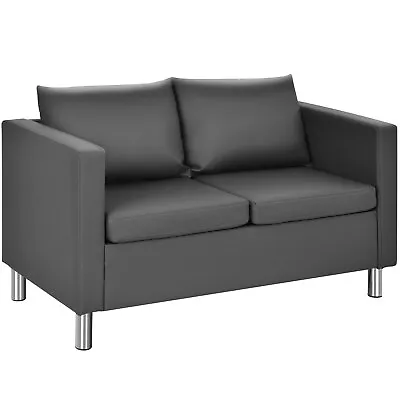 Modern PU Leather Sofa Chair Loveseat Single Armchair Couch 2 Seater Home Office • £169.95