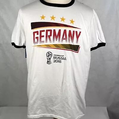 2018 Russia Fifa World Cup Germany Team Graphic T-Shirt Men's XL White • $12.88