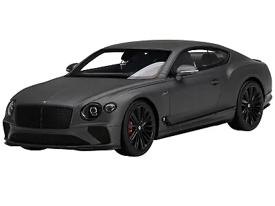 $139.99 • Buy Bentley Continental Gt Speed Anthracite Satin Gray 1/18 Model Top Speed Ts0386