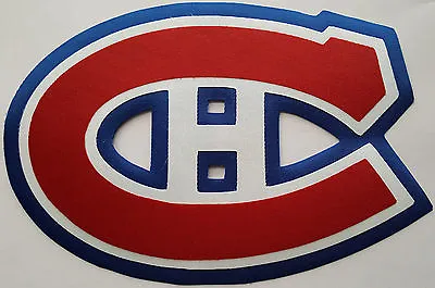 HUGE MONTREAL CANADIENS IRON-ON PATCH - 5.75  X 8.25  • $10.77