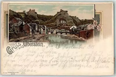 13921299 - 6580 Idar-Oberstein Railway Post Metz Train 44 23.9.97 Lithograph 1897 • £17.99