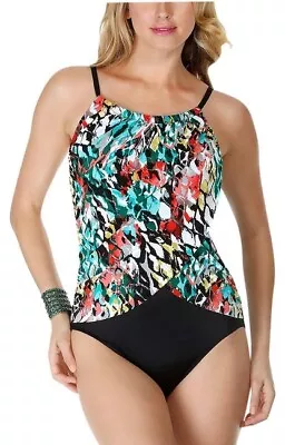 Magicsuit Lisa Anaconda One Piece Swimsuit Women's Size 8 High Neck Underwire • $99.99