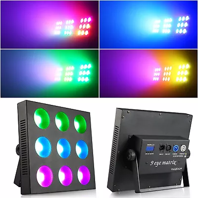 9x12W Stage Light COB Par Lights RGBW Party Uplighting DMX  DJ Party Disco Show • $99.99