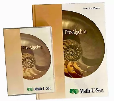 Math-U-See Pre-Algebra Set:  Instruction Manual & DVDs • $40.50
