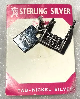 NOS Vintage Sterling Silver Utah Mormon Salt Lake Temple Religious Charm • $13