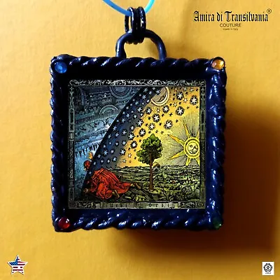 $137.75 • Buy Astrology Talisman Necklace Pendant Amulet Alchemy Hermes Sun Moon Stars Cosmos 