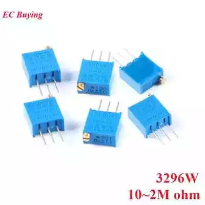 3296W Trimmer Potentiometer Multiturn Resistor 5pcs Various Values • $5.75