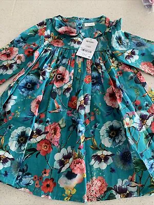 £7.49 • Buy Next Girls Shirt Dress Floral Print 12-18 Months 