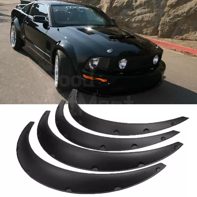 For Ford Mustang GT 3.5  Fender Flares Extra Wide Body Kit Wheel Arches Black 4X • $61.99