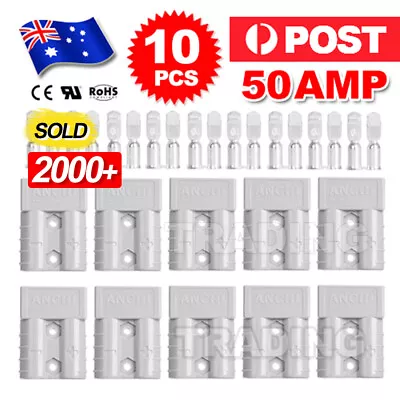 $12.45 • Buy 10 X Anderson Plug Connector 50A Caravan Trailer Solar 4x4 Truck