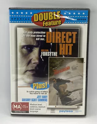 Direct Hit + The Underground - Double Feature - New & Sealed DVD - Free Post • $9.95