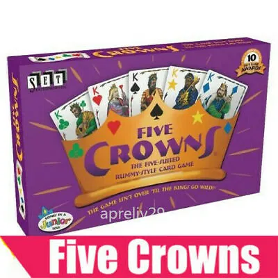 $16.58 • Buy Family Gather Five Crowns Card Game 5 Suites Classic Original Rummy Style Games