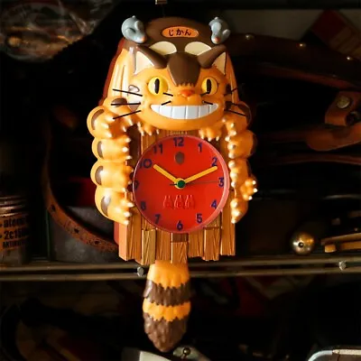 Studio Ghibli The Cat Bus Wall Clock Pendulum My Neighbor Totoro • $125.99