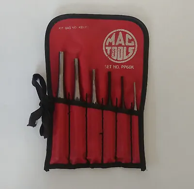 Vintage Mac Tools 6-Piece Punch Set W/ Organizer [PP60K] *MADE IN USA* Tools • $59.99