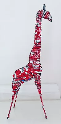 £15.37 • Buy ACACIA CREATIONS Soda Can GIRAFFE Figure Sculpture 13” Coke Repurposed Handmade