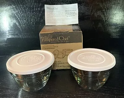 Pampered Chef - (NEW) 2-cup Prep-Bowl Set  W/Lids Box • $21.99