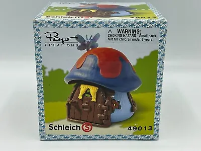 1994 Schleich Peyo Smurfs Mushroom House 49013 - Rare Vintage - New • $49.95