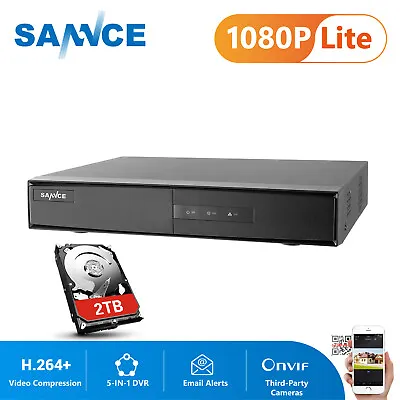 SANNCE 16CH/ 8CH/ 4CH HD 5IN1 1080P DVR Video Recorder For CCTV Camera Kit 0-2TB • $56.27