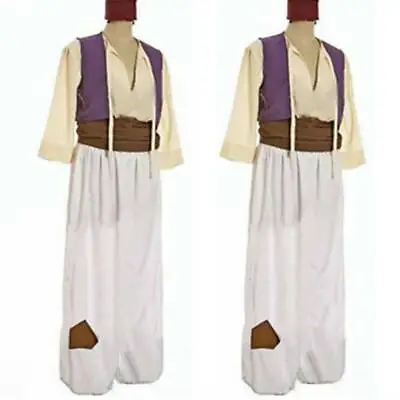 Mens Adult Arabian Prince Aladdin Genie Fancy Dress Roleplay Outfit Costume • £27.35