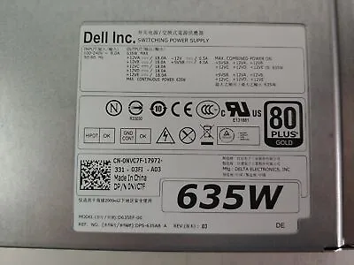 Dell Precision T5600 635 W Hot Swap 2U Desktop Power Supply NVC7F • $34.99