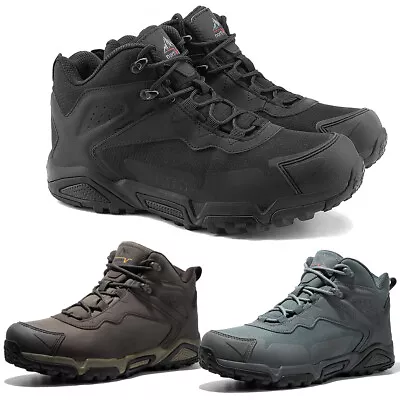 Men's Hiking Boots Outdoor Waterproof Breathable Lightweight Work Trekking Shoes • $43.99