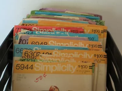 $3.99 • Buy Vintage 1970's Simplicity Sewing Patterns Toddler Child Girl Misses U-Pick