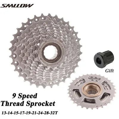 Bicycle 9Speed Freewheel Thread Sprocket MTB Road Bike Freewheel 13-32T Screw-On • $28.95
