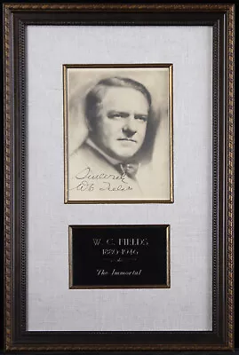 W. C. Fields - Autographed Signed Photograph • $1750