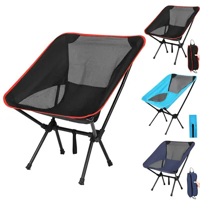 $20.72 • Buy Ultralight Portable Folding Backpacking Camping Chair With Storage Bag F/ Hiking