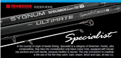 Trabucco Ultimate Specialist Twin Tip Barbel Fishing Rod Quiver And Tubular Tip  • $126.28