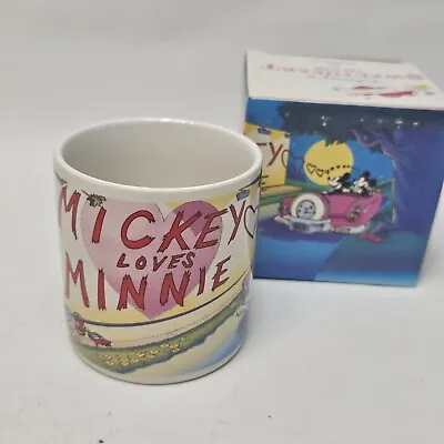 Disney  Mickie Minnie Mouse Sweetheart Coffee Mug Vintage New • $7.89