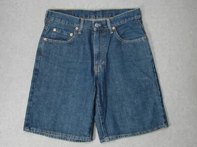 TD03458 2015 **LEVI'S** 550 DENIM JEAN SHORTS 30 (msr 30 X9.5 ) DARK BLUE • $18