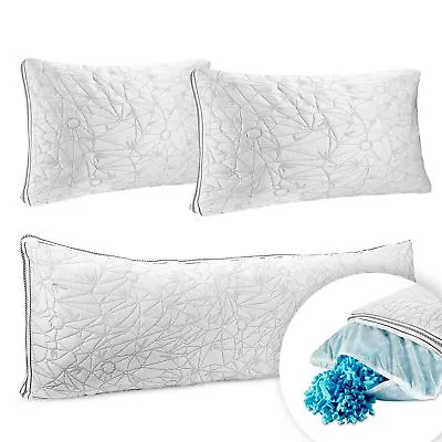 Memory Foam Cool Gel Pillow Ultra Luxurious Hypoallergenic Pillow Or Body Pillow • $23.99