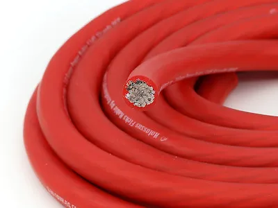 KnuKonceptz Kolossus Flex 1/0 Gauge Red OFC Power Wire Tinned Copper Cable 1M • $25.99