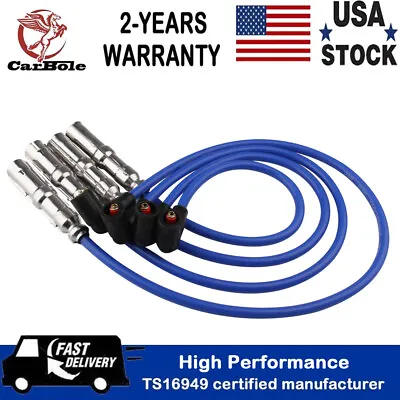 $20.59 • Buy 8mm Spark Plug Wire Set For VW Beetle, Bora, Golf, GTI, Jetta 2.0L SOHC (27588)