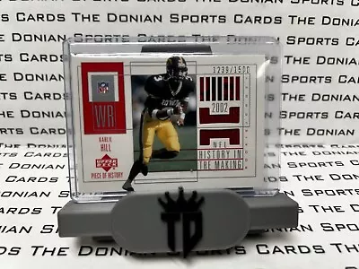 2002  UD Piece Of History #151 Kahlil Hill /1500 Jersey Rookie Football Card • $4.93