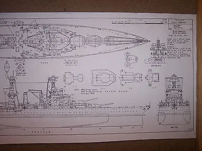 USS TENNESSEE BB43 Ship Boat Model Boat Plans  • $17.99