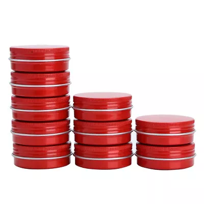 US 10 Round Lip Metal Tin Cans Storage Jar Pot Container Box&Lids Screw Top 30ml • $8.99