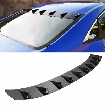 Fits 2016-2018 Honda Civic Sedan Carbon Fiber Style Shark Fin Rear Roof Spoiler • $36.58