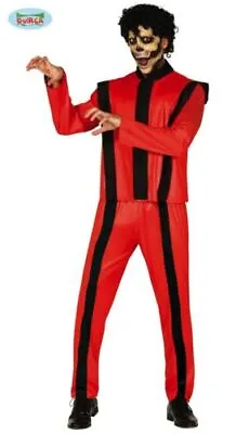 Mens Thriller Zombie Costume 80s Halloween MJ Dead Singer Icon Party Outfit New • £29.99