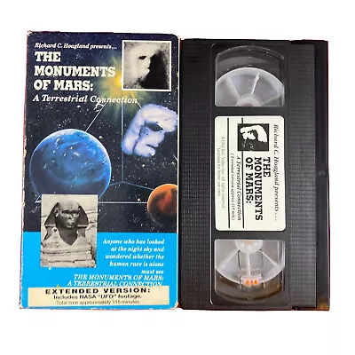 Richard C. Hoagland Presents The Monuments Of Mars NASA UFO Footage Vintage VHS • $29.99