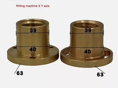 Milling Machine Tool Longitudinal Brass Feed X Y Z Axis Nut Mill Part Bridgeport • $41.35