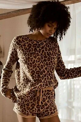 $200 • Buy Spell And Gypsy Design Sz-XL Animal Print Wildcat Sweater Tan NWT