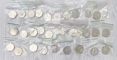 Full 29 Coin Olympic 50p Set Circulated Condition 2011 Fifty Pence 2012 In Bags • £99.99